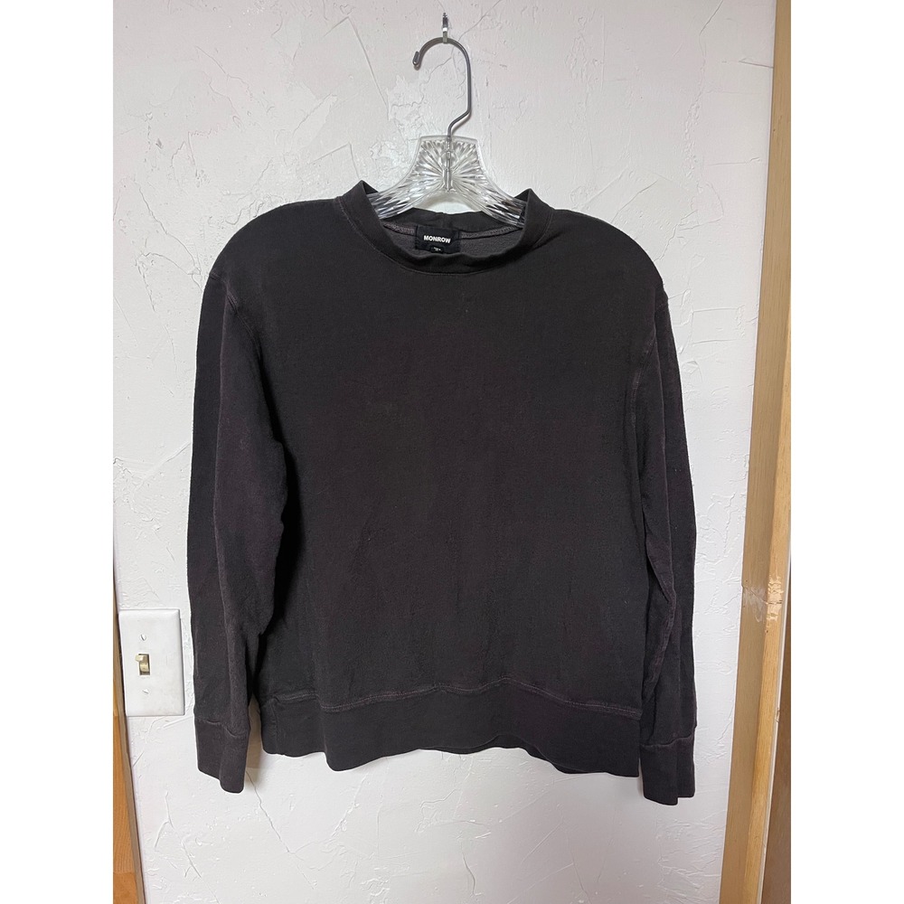 MONROW Gray Crew Neck Long Sleeve‎ Sweatshirt Casual Top XS